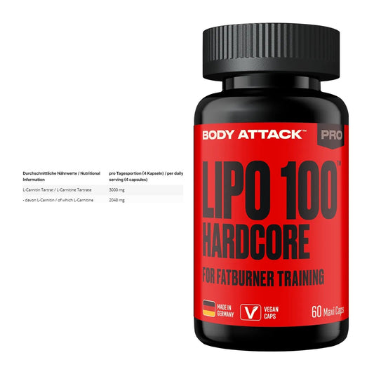 Cardio-Duo: INLEAD L-Carnitine Tartrate + Body Attack LIPO – alle enthaltenen Artikel