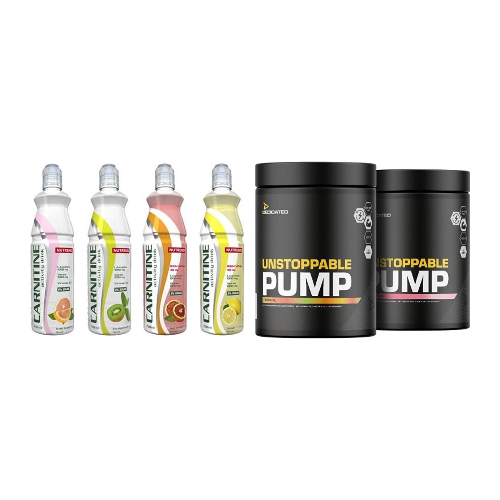 Cardio-Duo: Nutrend Activity + Dedicated Unstoppable Pump – alle enthaltenen Artikel