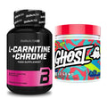 Cardio-Duo: BioTech L-Carnitine + Chrome + Ghost Legend V4 30 Serv. – alle enthaltenen Artikel
