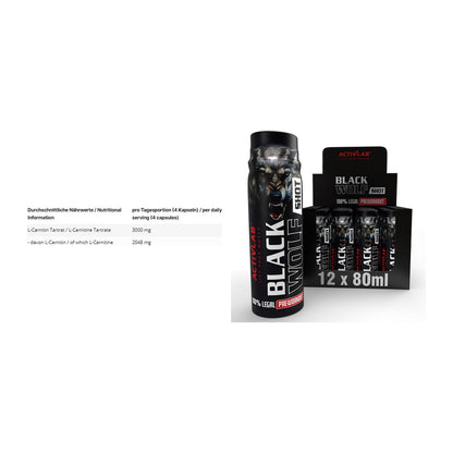 Cardio-Duo: INLEAD L-Carnitine Tartrate + Activlab Black Wolf – alle enthaltenen Artikel