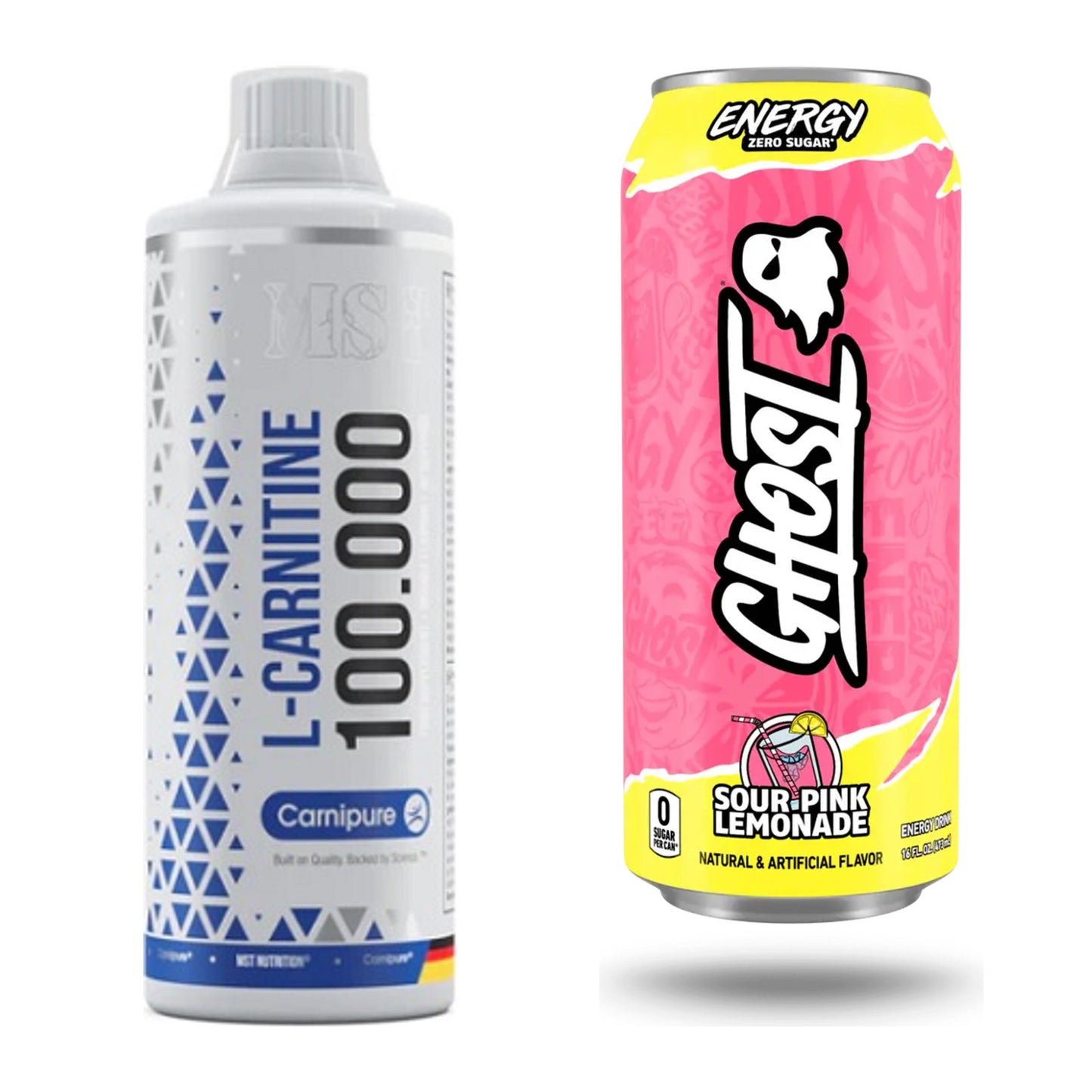 Cardio-Duo: MST L-Carnitine Carnipure 100 000 + Ghost Energy – alle enthaltenen Artikel