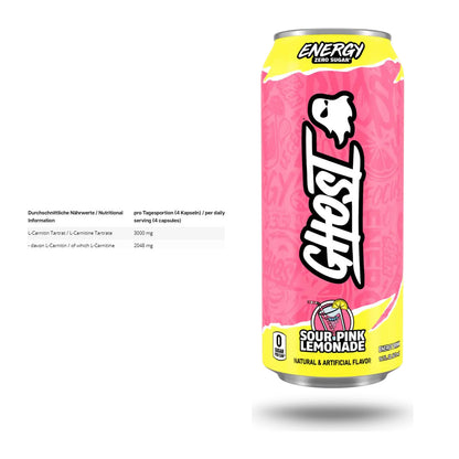 Cardio-Duo: INLEAD L-Carnitine Tartrate + Ghost Energy – alle enthaltenen Artikel