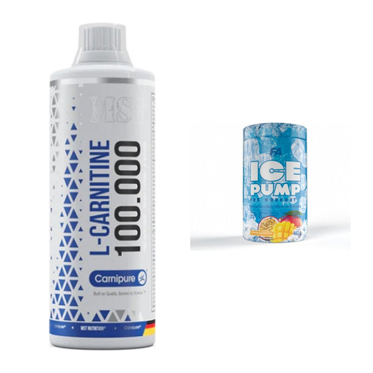 Cardio-Duo: MST L-Carnitine Carnipure + FA Nutrition ICE Pump – alle enthaltenen Artikel