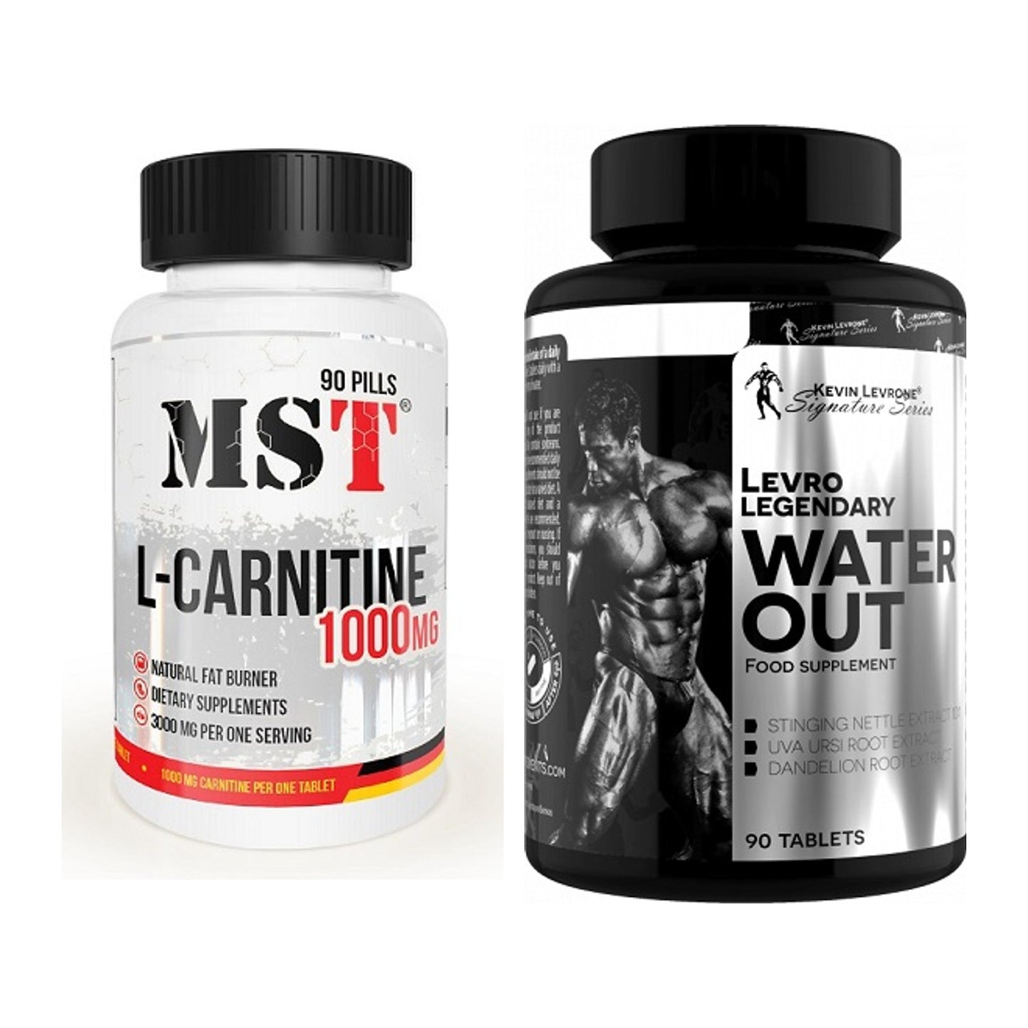 Cardio-Duo: MST L-Carnitine 1000 (90 + Kevin Levrone LevroLegendar – alle enthaltenen Artikel
