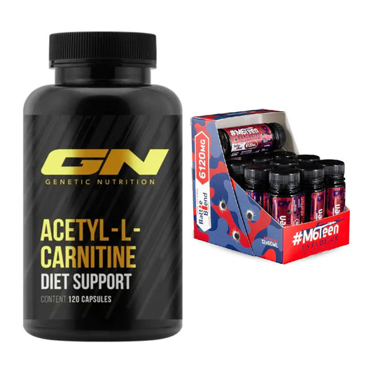 Cardio-Duo: GN Acetyl L-Carnitin + DY Nutrition M6Teen Prewokrout – alle enthaltenen Artikel