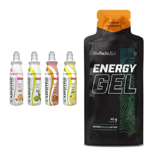 Cardio-Duo: Nutrend Activity L-Carnitine Drink + BioTech Energy Gel – alle enthaltenen Artikel