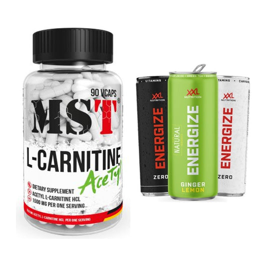 Cardio-Duo: MST L-Carnitine Acetyle + XXL Nutrition Energize! Energy – alle enthaltenen Artikel