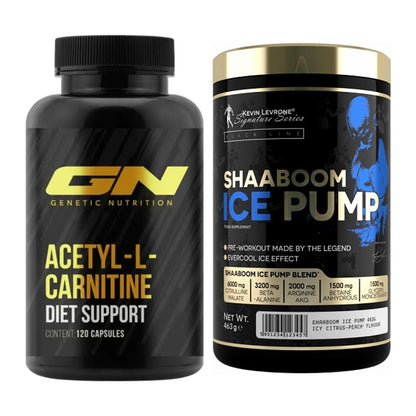 Cardio-Duo: GN Acetyl L-Carnitin + Kevin Levrone Shaaboom Ice Pump – alle enthaltenen Artikel