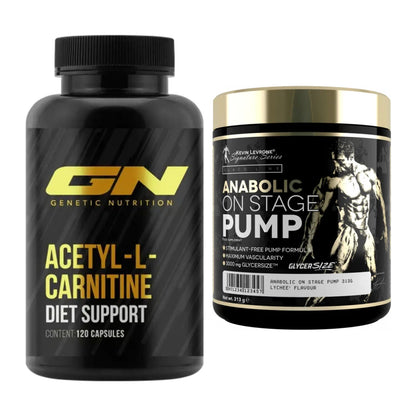 Cardio-Duo: GN Acetyl L-Carnitin + Kevin Levrone Anabolic On Stage – alle enthaltenen Artikel