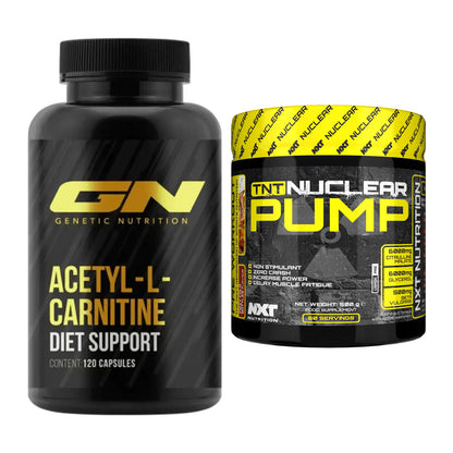 Cardio-Duo: GN Acetyl L-Carnitin + NXT Nutrition TNT Nuclear Pump – alle enthaltenen Artikel