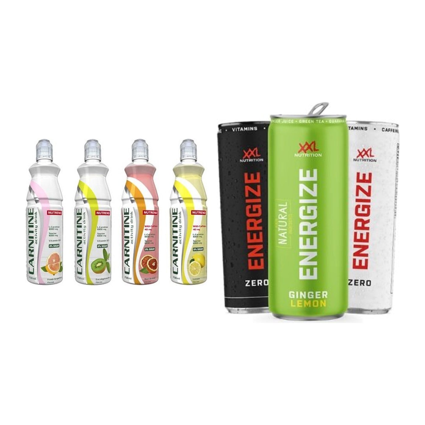 Cardio-Duo: Nutrend Activity + XXL Nutrition Energize! – alle enthaltenen Artikel