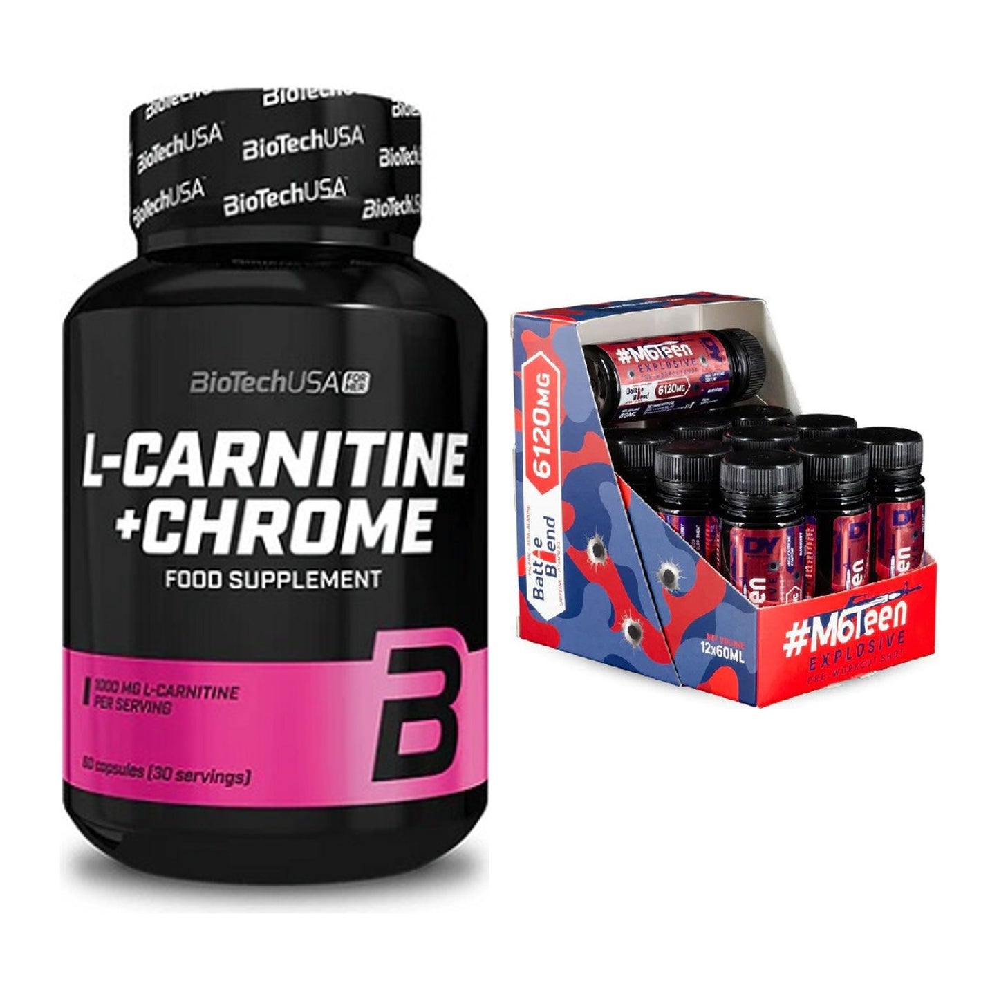 Cardio-Duo: BioTech L-Carnitine + DY Nutrition M6Teen – alle enthaltenen Artikel