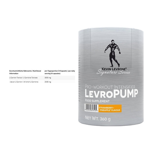 Cardio-Duo: INLEAD L-Carnitine Tartrate + Kevin Levrone Levro Pump – alle enthaltenen Artikel