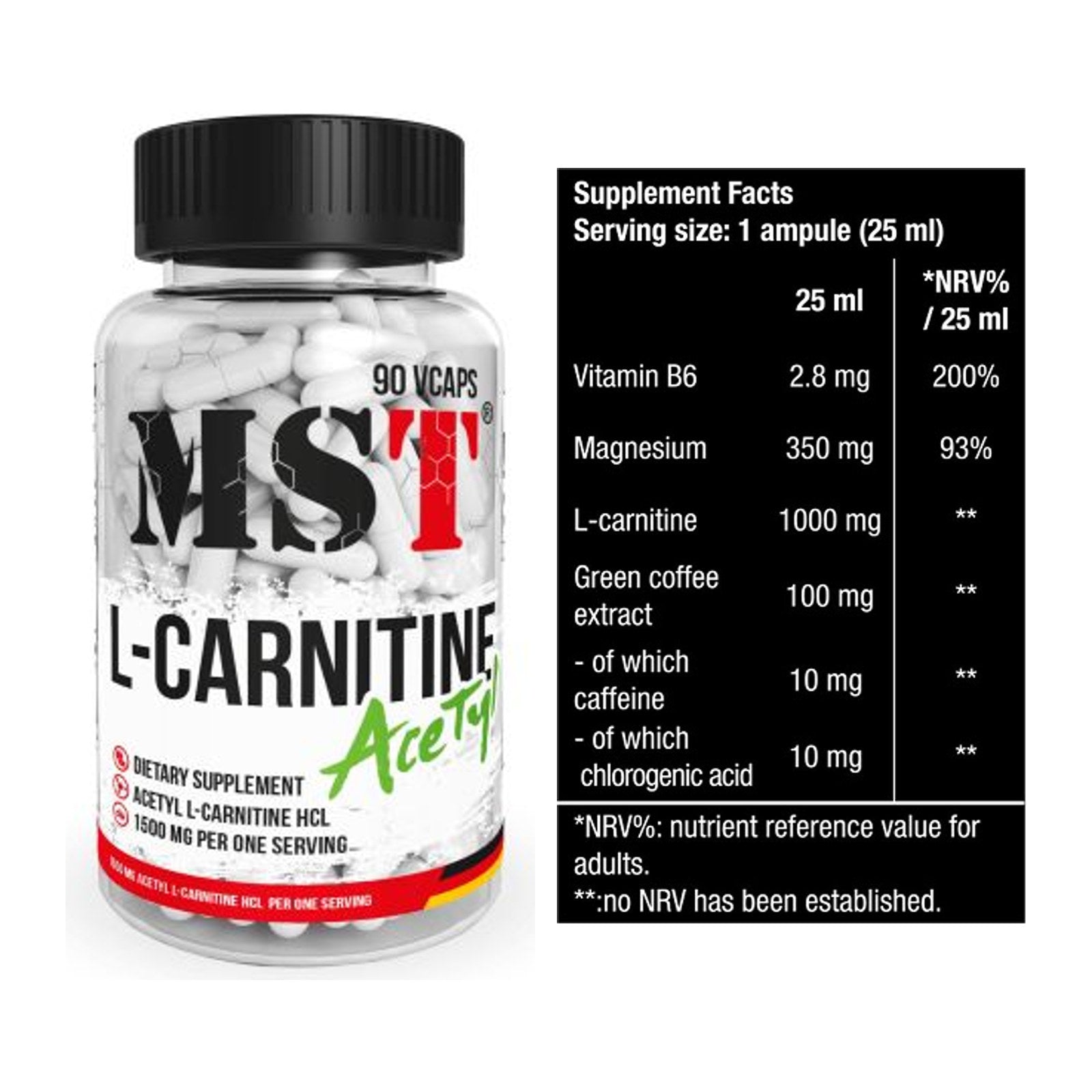 Cardio-Duo: MST L-Carnitine Acetyle + BioTech Magna Shot – alle enthaltenen Artikel