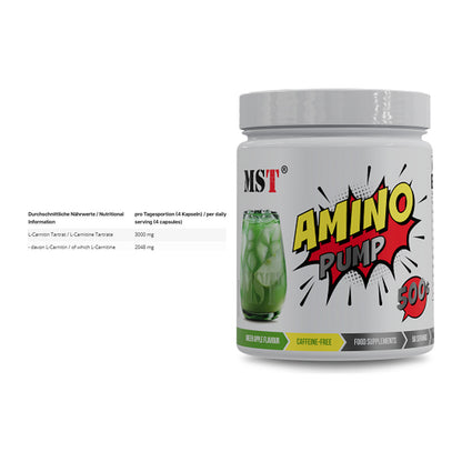 Cardio-Duo: INLEAD L-Carnitine Tartrate + MST Amino Pump (flavoured) – alle enthaltenen Artikel