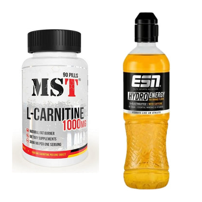 Cardio-Duo: MST L-Carnitine 1000 (90 + ESN HydroEnergy – alle enthaltenen Artikel