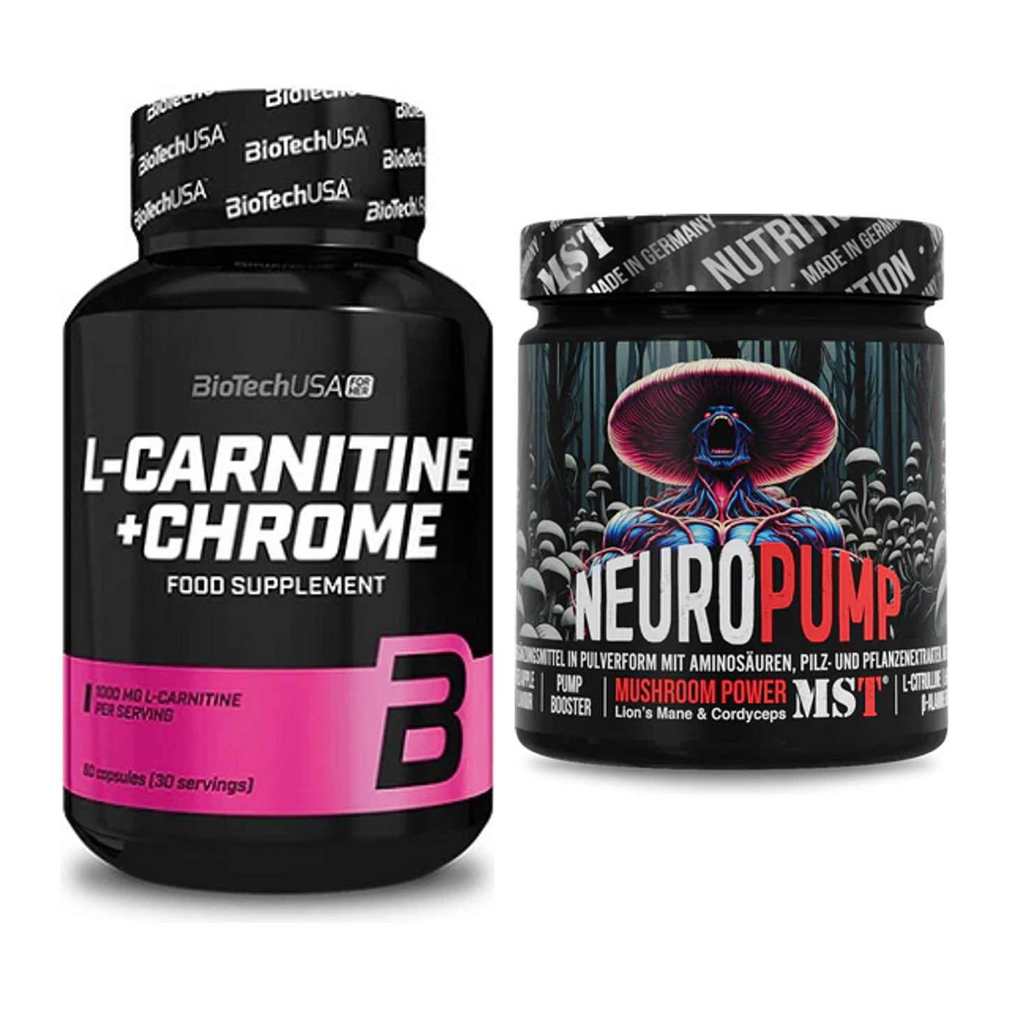Cardio-Duo: BioTech L-Carnitine + Chrome + MST NeuroPump – alle enthaltenen Artikel