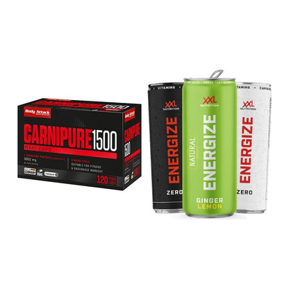 Cardio-Duo: Body Attack Carnipure 1500 + XXL Nutrition Energize! – alle enthaltenen Artikel