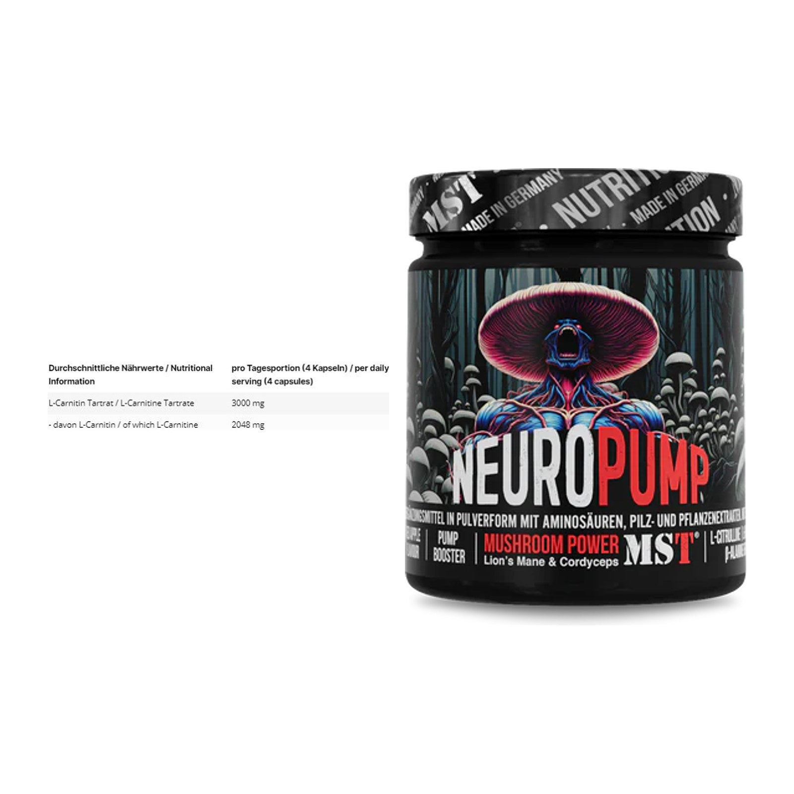 Cardio-Duo: INLEAD L-Carnitine Tartrate + MST NeuroPump – alle enthaltenen Artikel