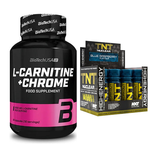 Cardio-Duo: BioTech L-Carnitine + NXT Nutrition TNT Nuclear – alle enthaltenen Artikel