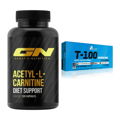 Cardio-Duo: GN Acetyl L-Carnitin + Olimp T-100 Hardcore – alle enthaltenen Artikel