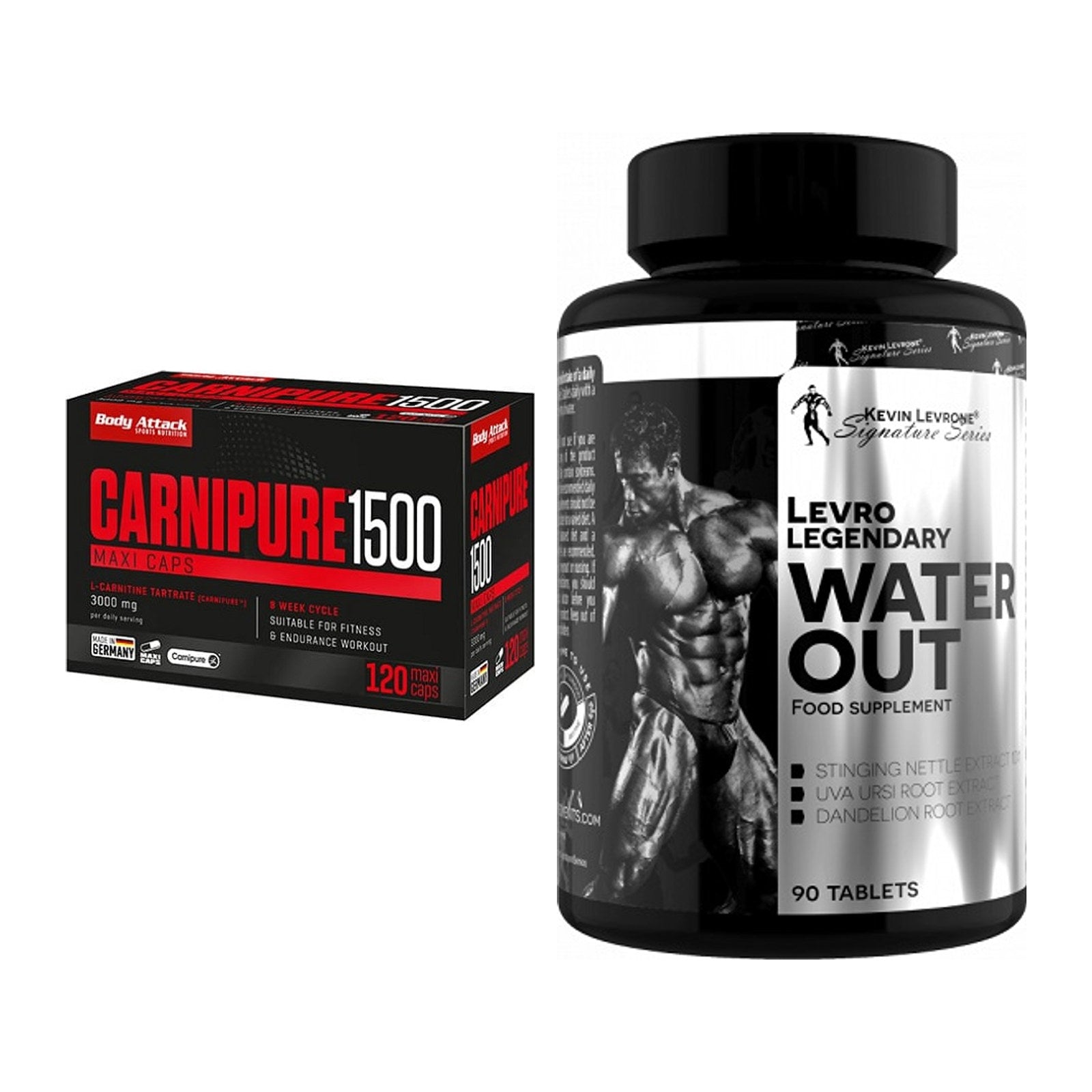 Cardio-Duo: Body Attack Carnipure 1500 + Kevin Levrone LevroLegendar – alle enthaltenen Artikel