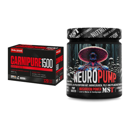 Cardio-Duo: Body Attack Carnipure 1500 + MST NeuroPump – alle enthaltenen Artikel