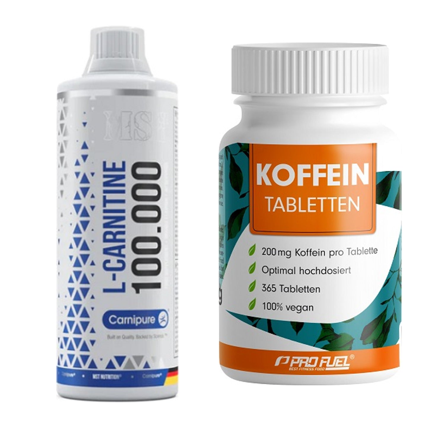 Cardio-Duo: MST L-Carnitine Carnipure + ProFuel Koffein (200mg) – alle enthaltenen Artikel