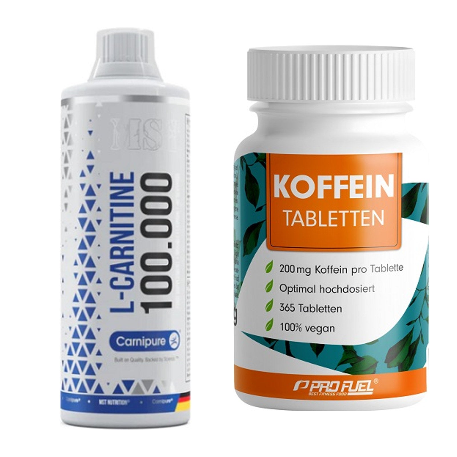 Cardio-Duo: MST L-Carnitine Carnipure + ProFuel Koffein (200mg) – alle enthaltenen Artikel