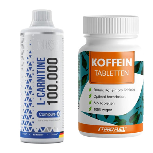 Cardio-Duo: MST L-Carnitine Carnipure + ProFuel Koffein (200mg) – alle enthaltenen Artikel