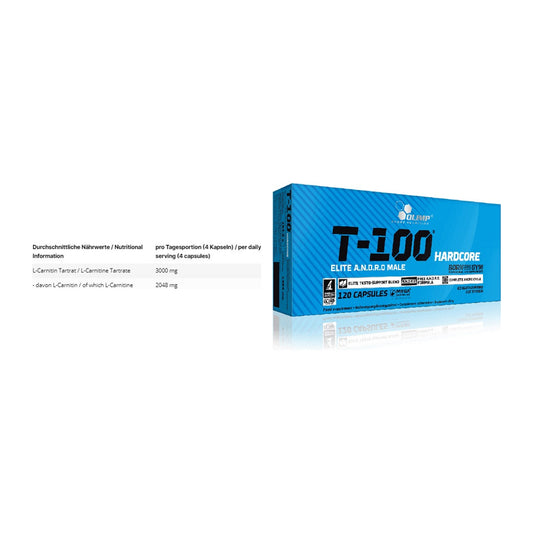 Cardio-Duo: INLEAD L-Carnitine Tartrate + Olimp T-100 Hardcore – alle enthaltenen Artikel