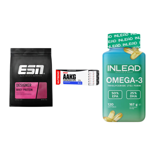 Definitionsphase-Set: ESN Designer + Nutrend AAKG + INLEAD Omega-3 – alle enthaltenen Artikel