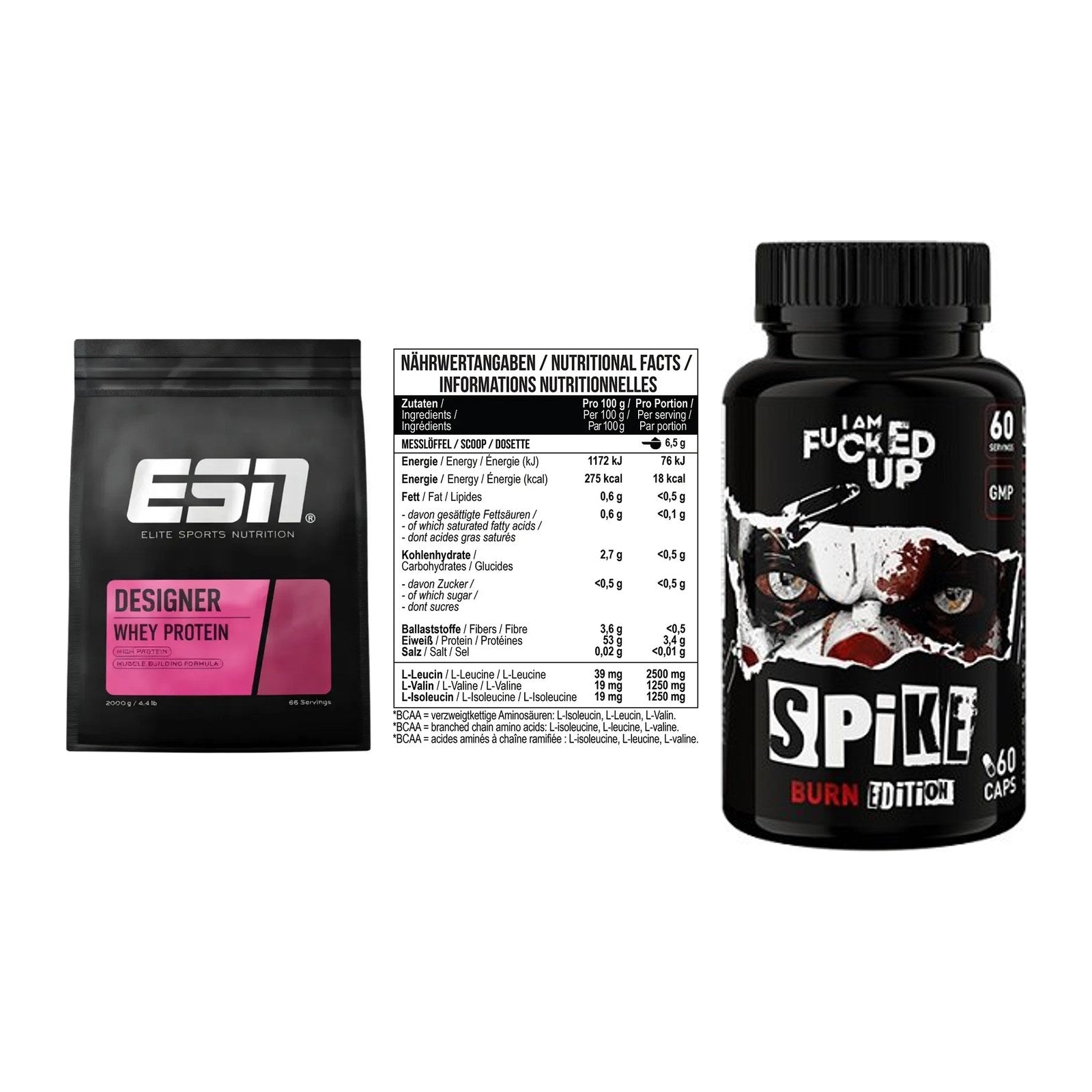 Definitionsphase-Set: ESN Designer + MST BCAA Zero + Swedish Supple – alle enthaltenen Artikel