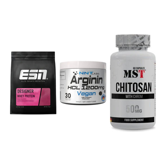 Definitionsphase-Set: ESN Designer + NNT Arginin + MST Chitosan – alle enthaltenen Artikel