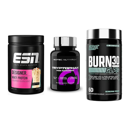 Definitionsphase-Set: ESN Designer + Scitec Tryptop + Nutrex Burn 30 – alle enthaltenen Artikel