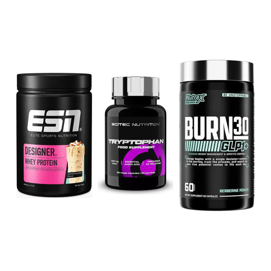 Definitionsphase-Set: ESN Designer + Scitec Tryptop + Nutrex Burn 30 – alle enthaltenen Artikel