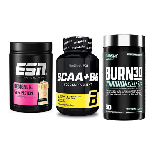 Definitionsphase-Set: ESN Designer + BioTech BCAA+B + Nutrex Burn 30 – alle enthaltenen Artikel