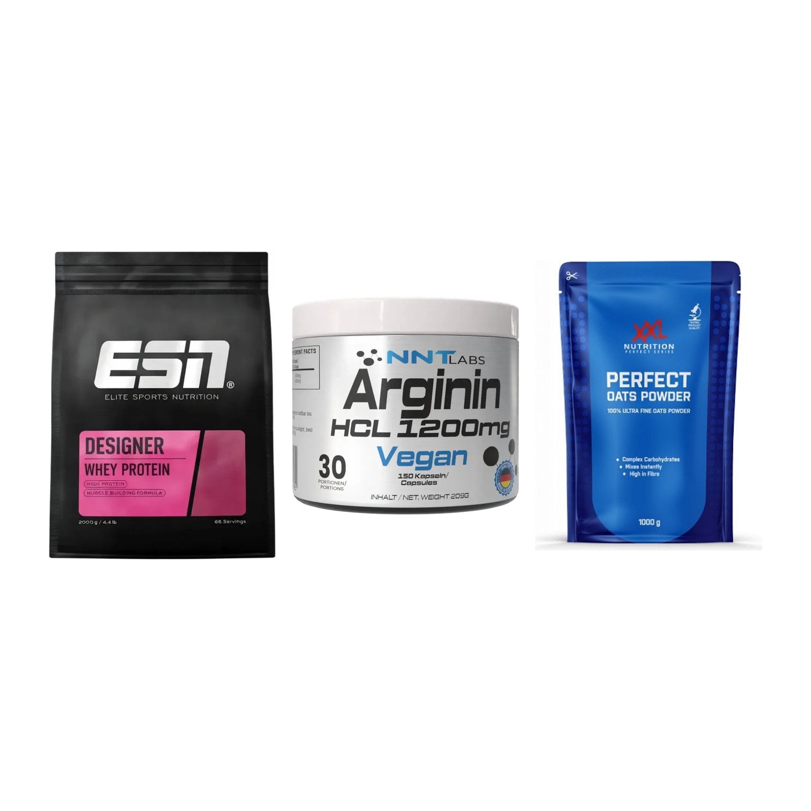 Definitionsphase-Set: ESN Designer + NNT Arginin + XXL Nutrition – alle enthaltenen Artikel