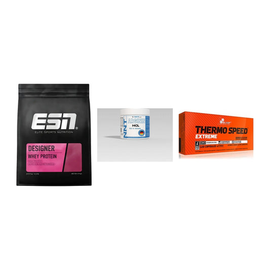Definitionsphase-Set: ESN Designer + NNT Arginin + Olimp Thermo – alle enthaltenen Artikel