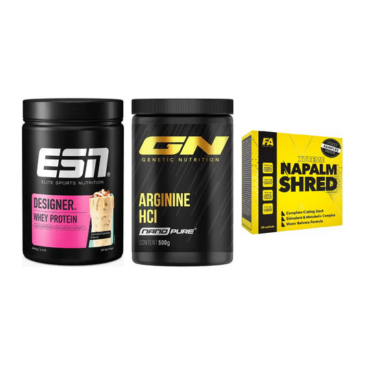 Definitionsphase-Set: ESN Designer + GN Arginine + FA Nutrition – alle enthaltenen Artikel
