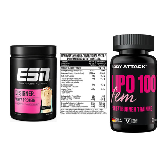 Definitionsphase-Set: ESN Designer + MST BCAA Zero + Body Attack – alle enthaltenen Artikel