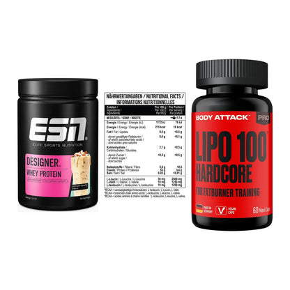 Definitionsphase-Set: ESN Designer + MST BCAA Zero + Body Attack – alle enthaltenen Artikel