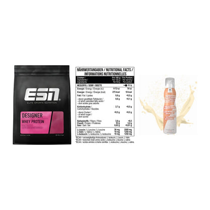 Definitionsphase-Set: ESN Designer + MST BCAA Zero + More Nutrition – alle enthaltenen Artikel