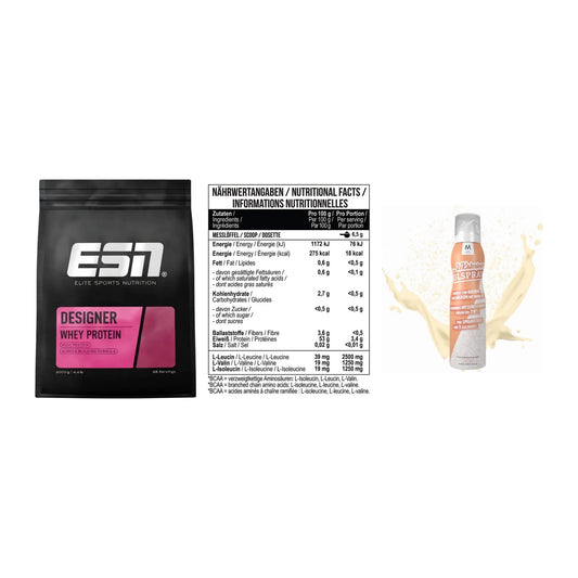Definitionsphase-Set: ESN Designer + MST BCAA Zero + More Nutrition – alle enthaltenen Artikel