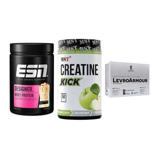 Definitionsphase-Set: ESN Designer + MST Creatine + Kevin Levrone – alle enthaltenen Artikel