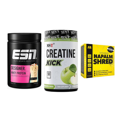 Definitionsphase-Set: ESN Designer + MST Creatine + FA Nutrition – alle enthaltenen Artikel