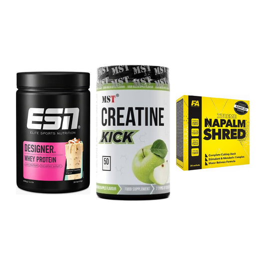 Definitionsphase-Set: ESN Designer + MST Creatine + FA Nutrition – alle enthaltenen Artikel