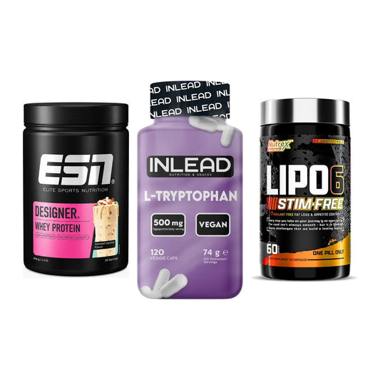 Definitionsphase-Set: ESN Designer + INLEAD L-Trypt + Nutrex Lipo 6 – alle enthaltenen Artikel