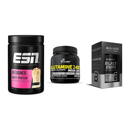 Definitionsphase-Set: ESN Designer + Olimp L-Glutam + BioTech Black – alle enthaltenen Artikel