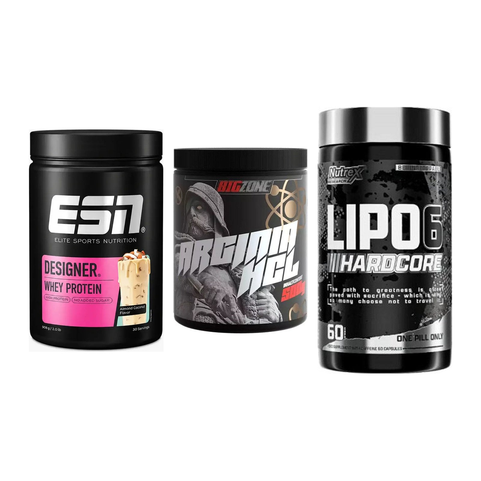 Definitionsphase-Set: ESN Designer + Big Zone + Nutrex Lipo 6 – alle enthaltenen Artikel